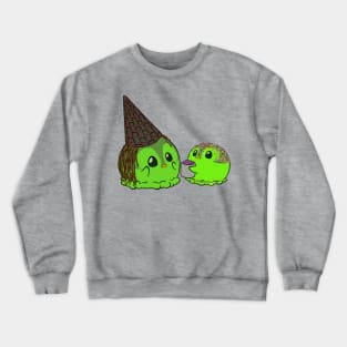 Penguinscoops - waffle witch hat Crewneck Sweatshirt